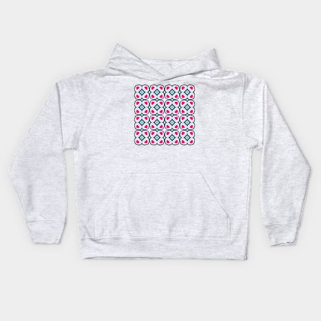 Heart shapes Kids Hoodie by mkbl